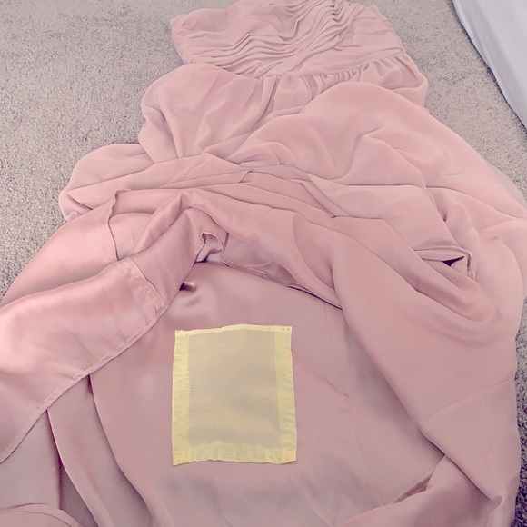 H&M one shoulder maxi dress in blush | size 8 - Picture 9 of 13